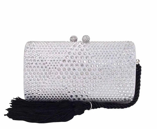 Tassel Crystal Clutch