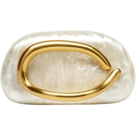 Gilded Golden Hardware Clutch