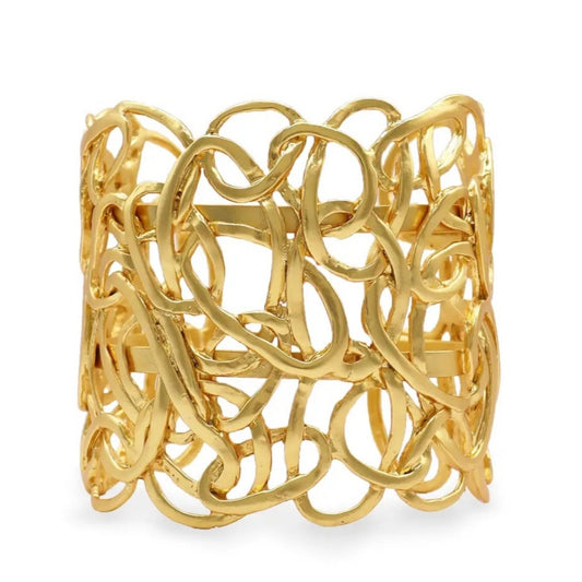 Statement Cuff Gold Bracelet