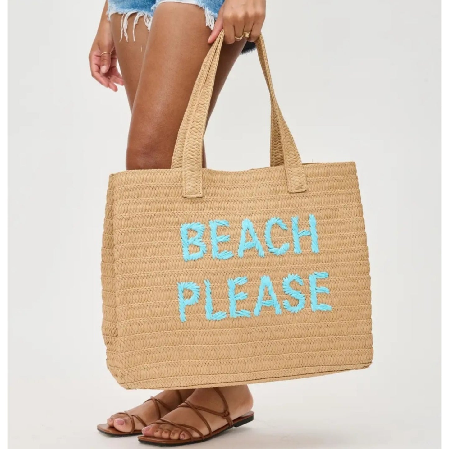 Beach Please Tote Blue