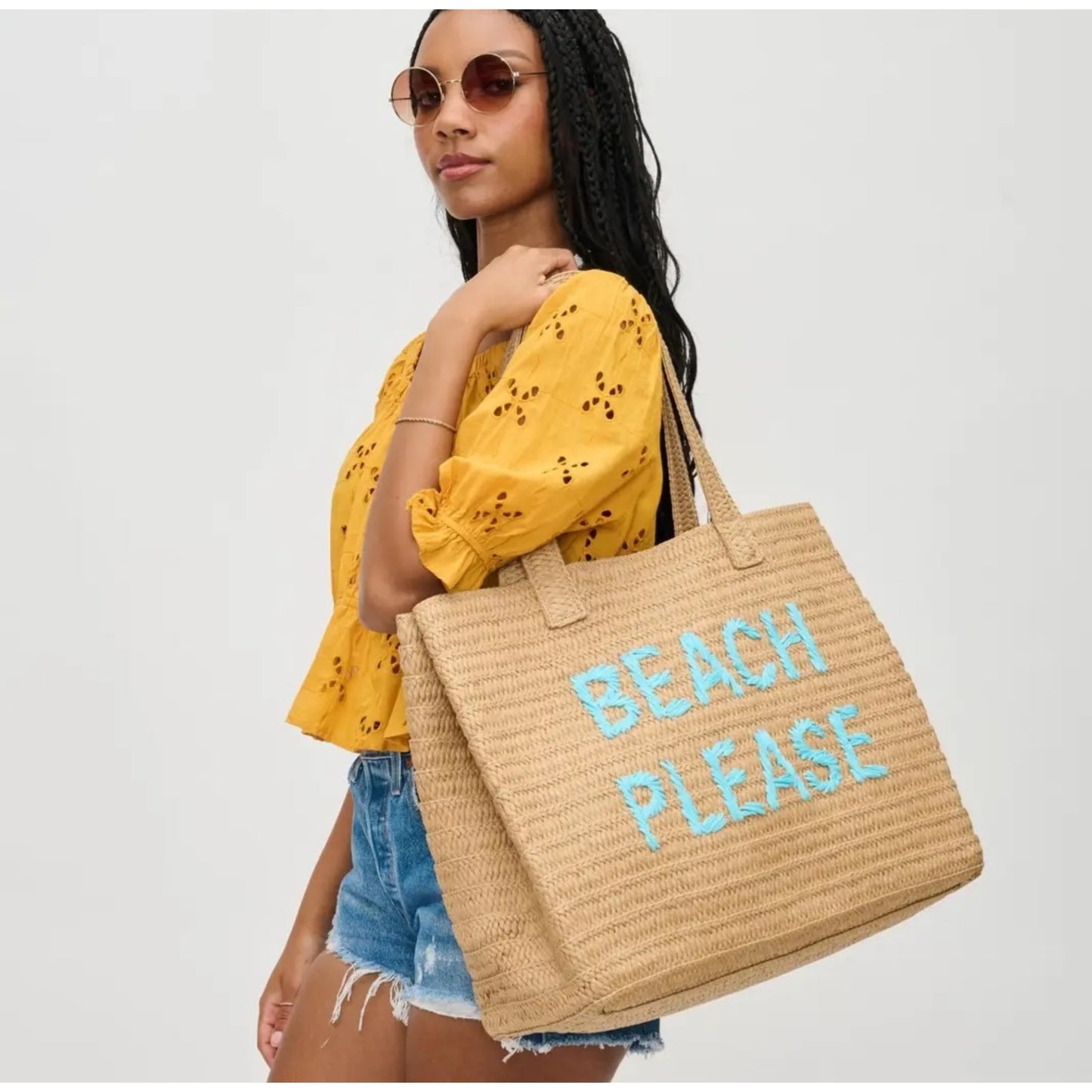 Beach Please Tote Blue