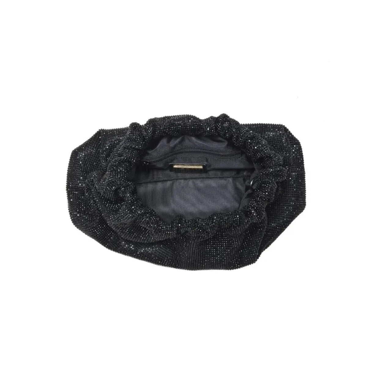 Hazel Black Rhinestone Clutch Bag