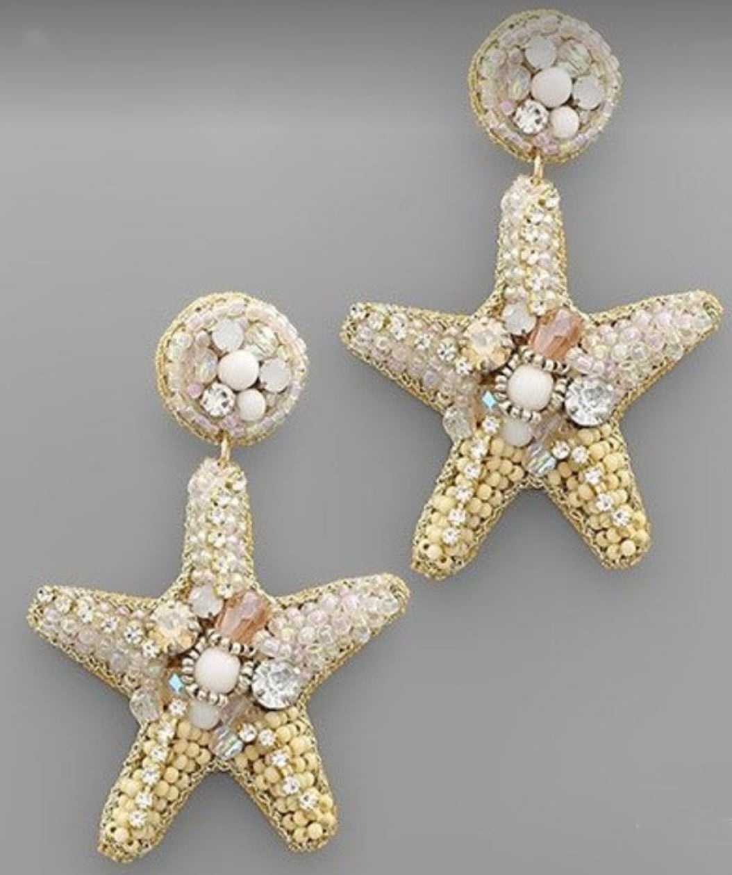 STARFISH EARRINGS LIGHT GOLD