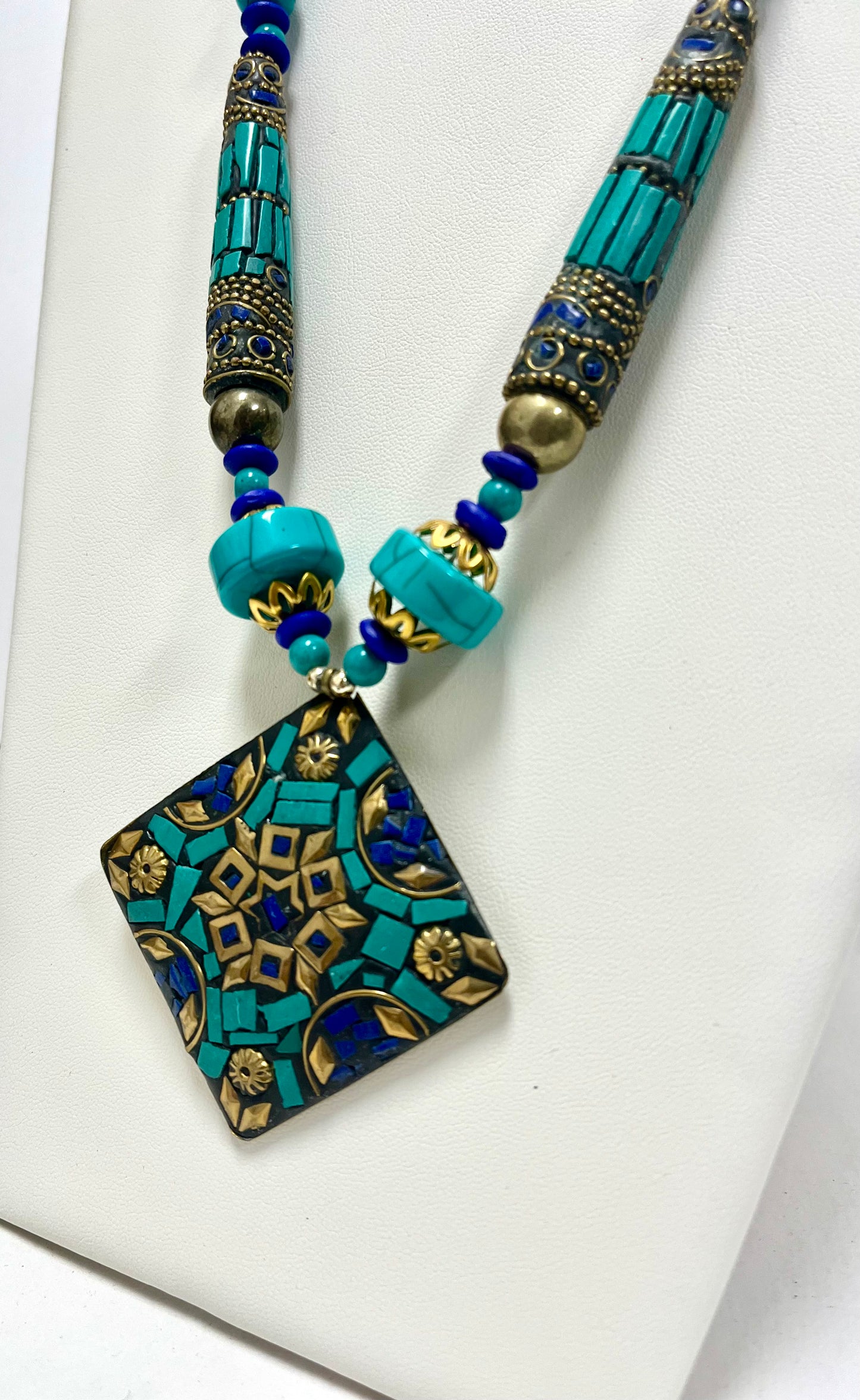 Ethnic Multi-Beaded Necklace