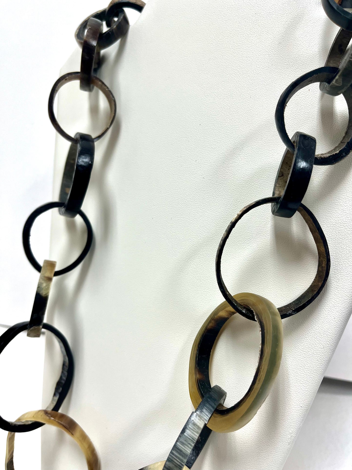 African Buffalo Horn Leather Necklace