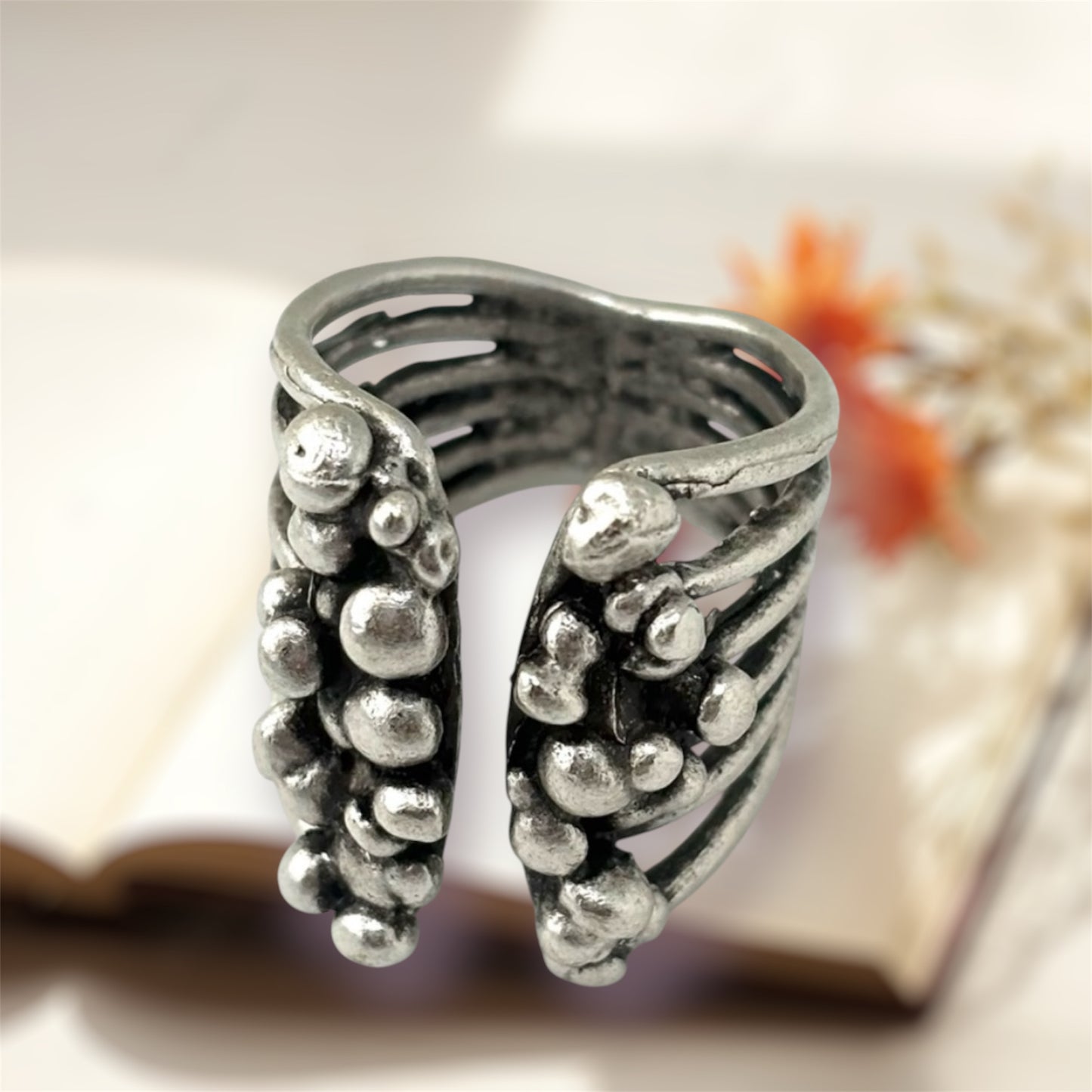 Dewy Drop Brass Ring