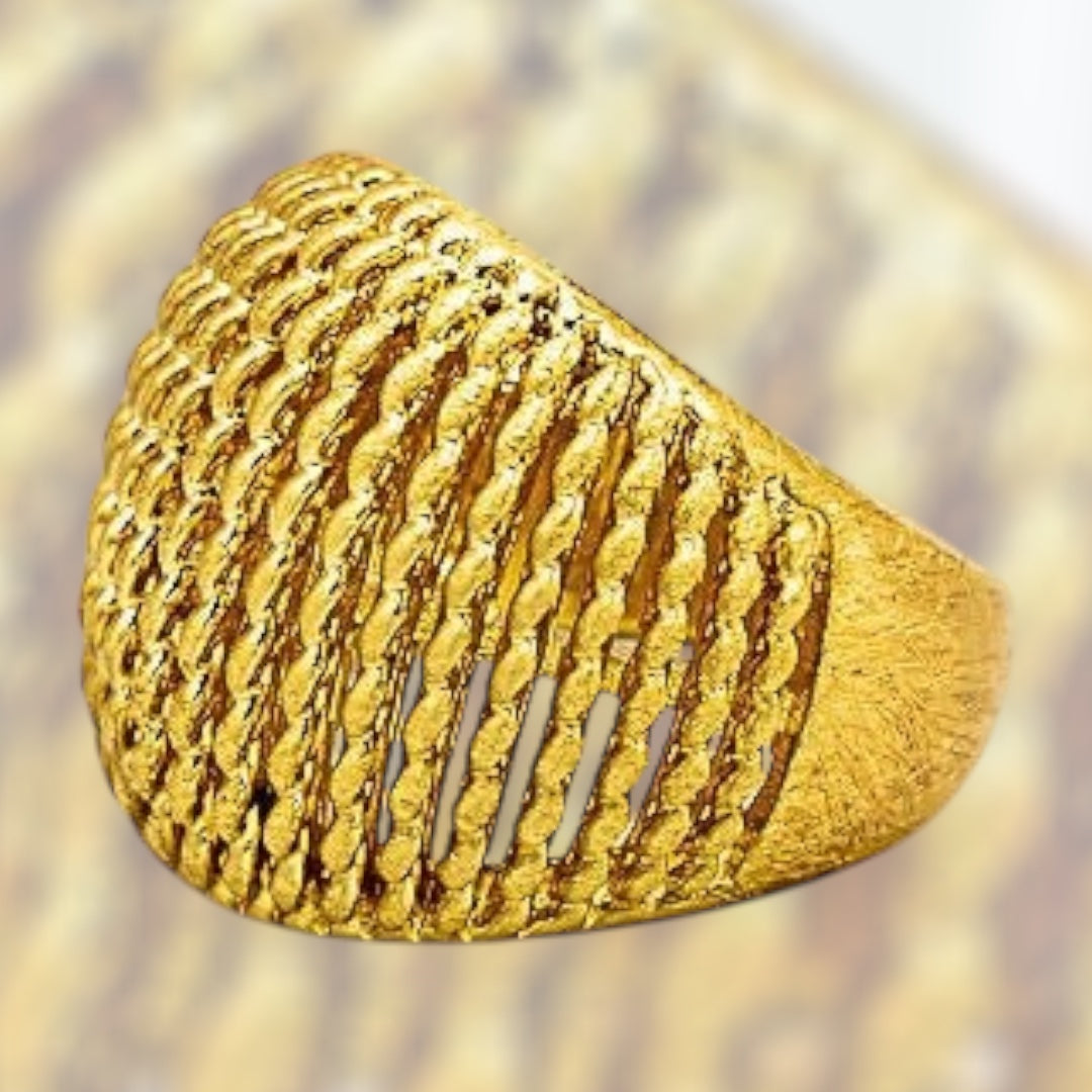 Dome Etched Ring