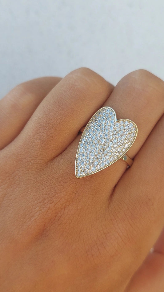 Big Heart Ring | Unique Designer Jewelry | She She's Closet