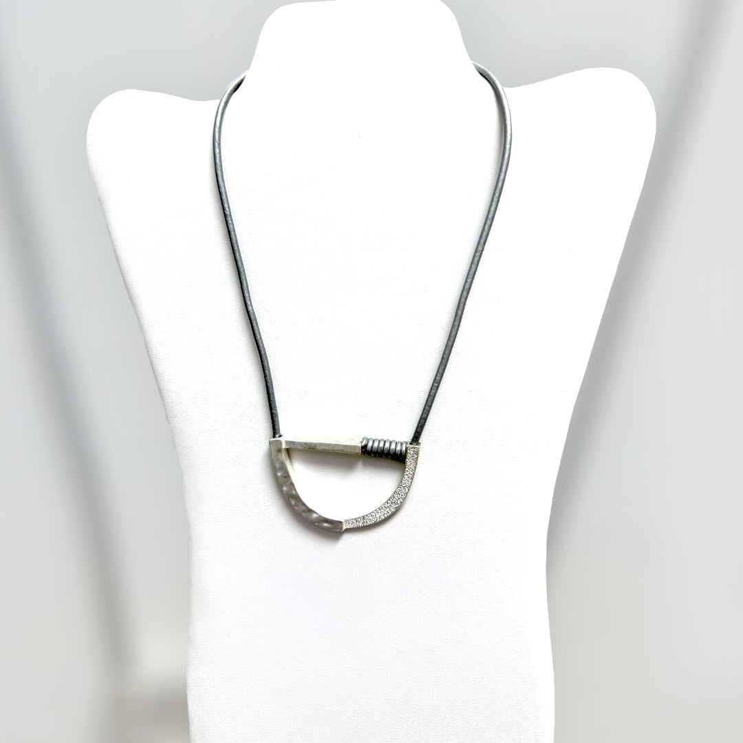 Knotted Steel Necklace