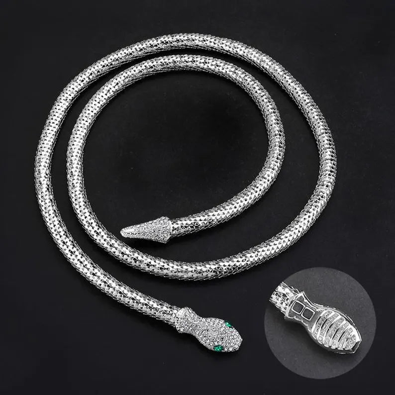 Serpent Gem Necklace Set