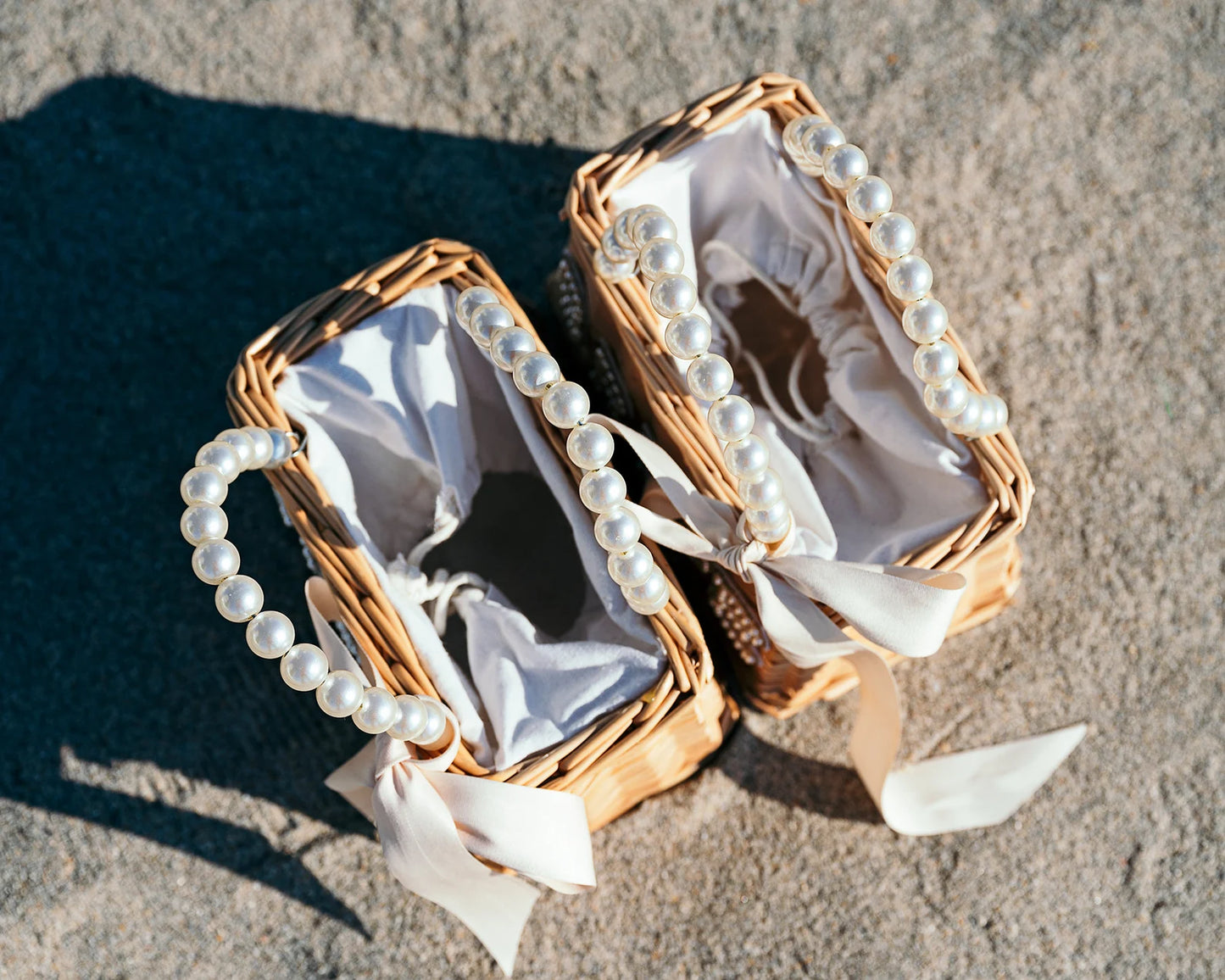 Wifey Bamboo Bag with pearls handle