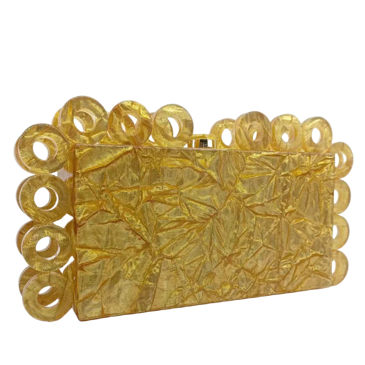 Lacey Acrylic Box Clutch Bags