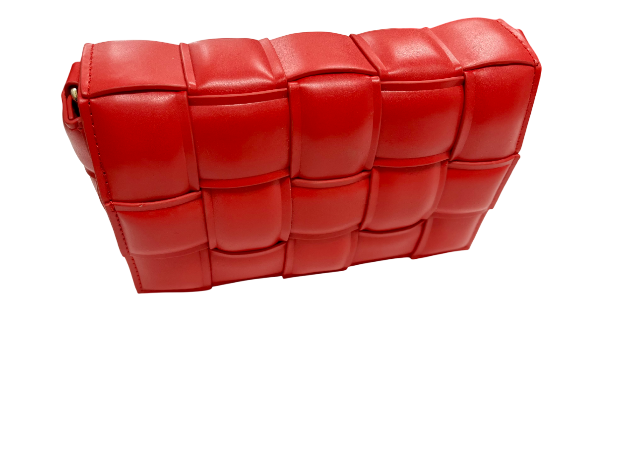 Red Woven Crossbody Bag