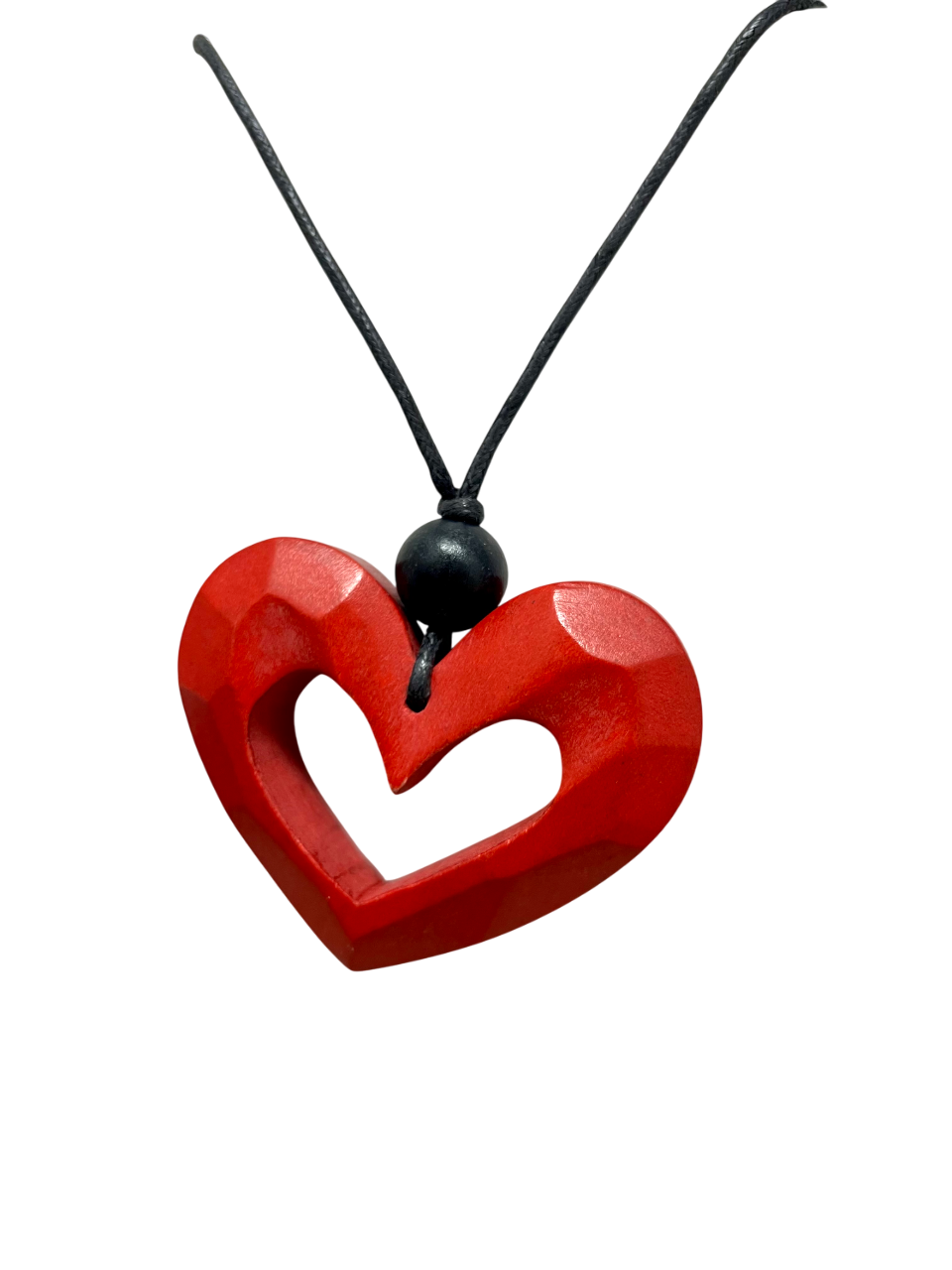 Beautiful Etched Heart Pendant Necklace