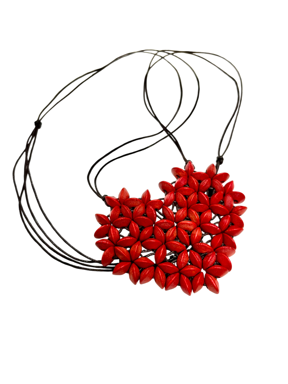Gorgeous Beaded Heart Pendant Necklace