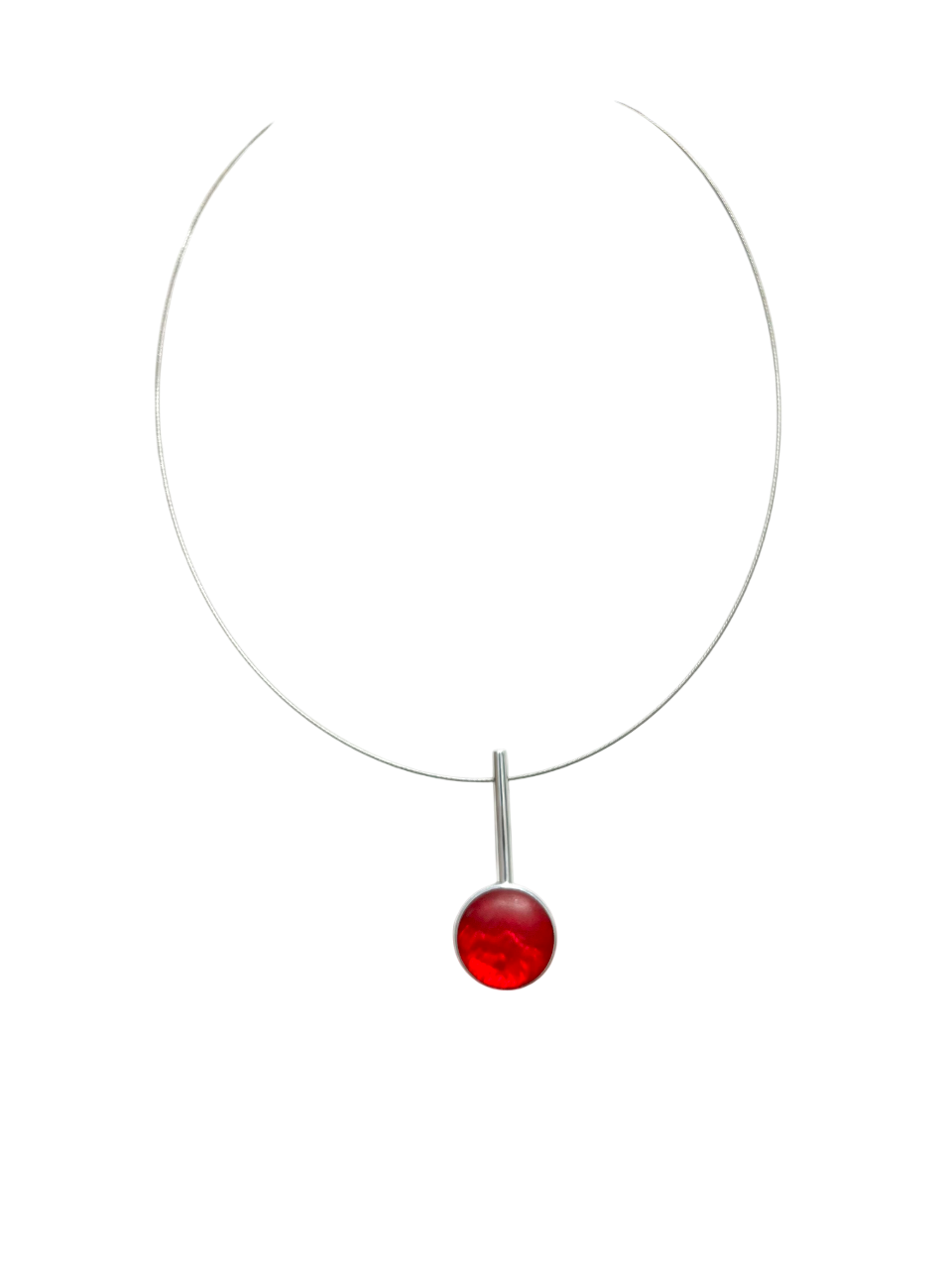 Stained Marble Glass Necklace