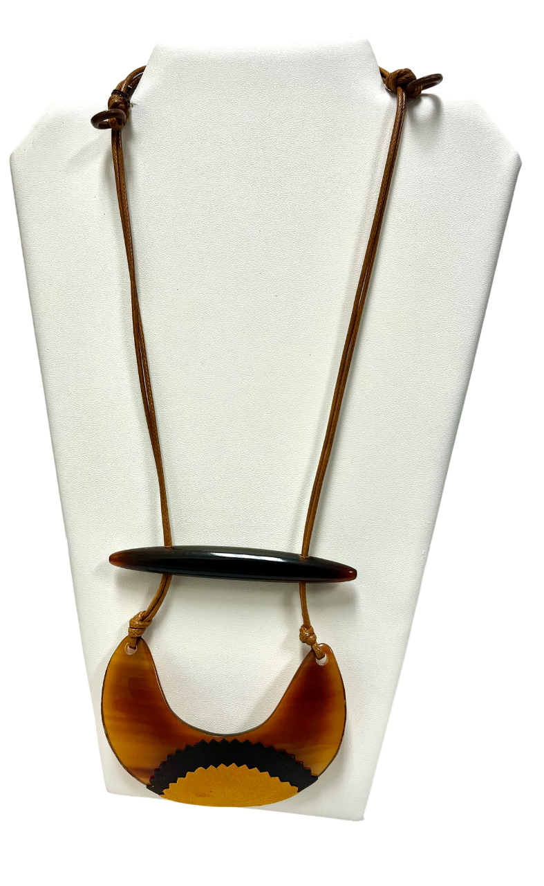 Carved Horn Necklace