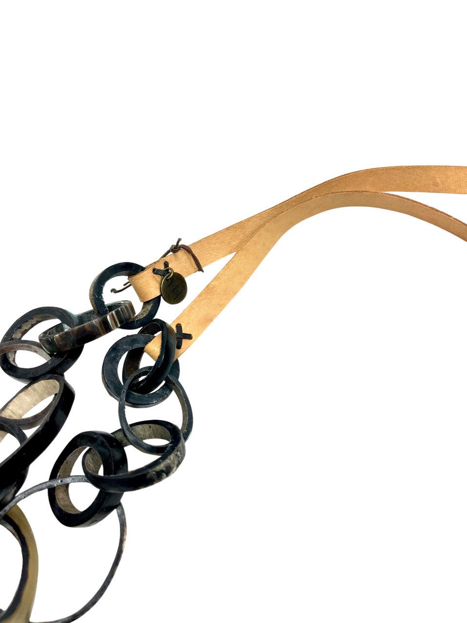 African Buffalo Horn Leather Necklace