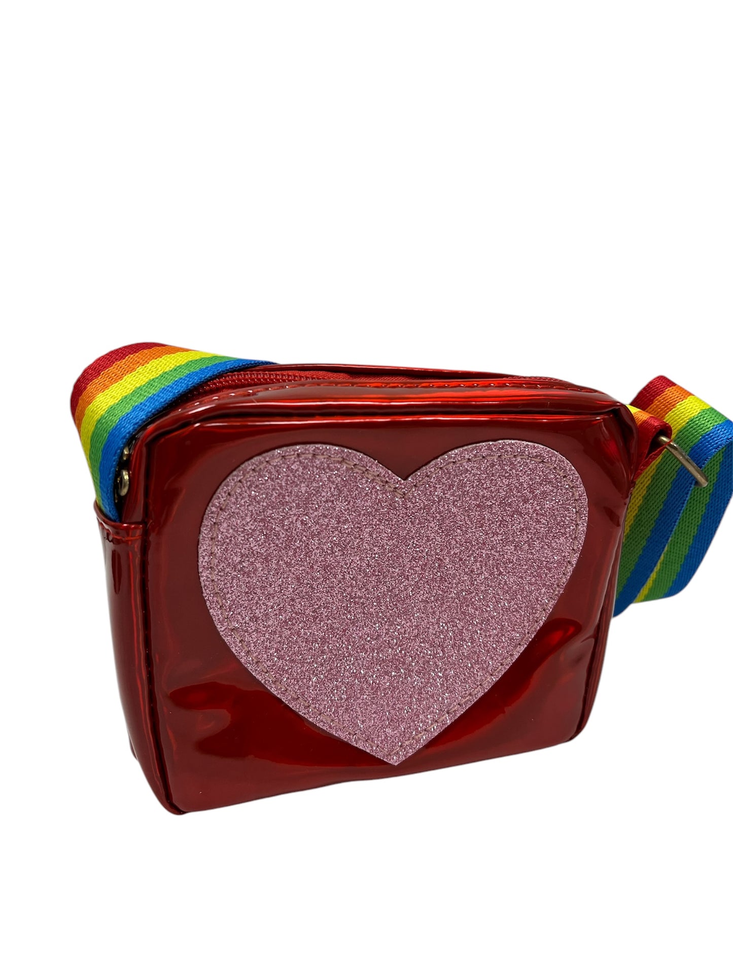 Sparkly Heart Crossbody Bag