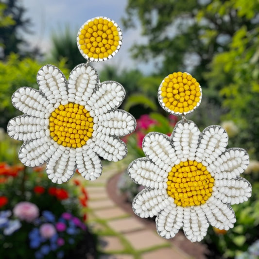 Daisy Daze Beaded Earrings