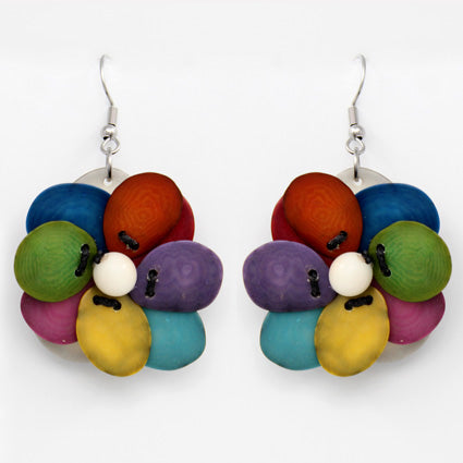 Tagua Flower Earrings
