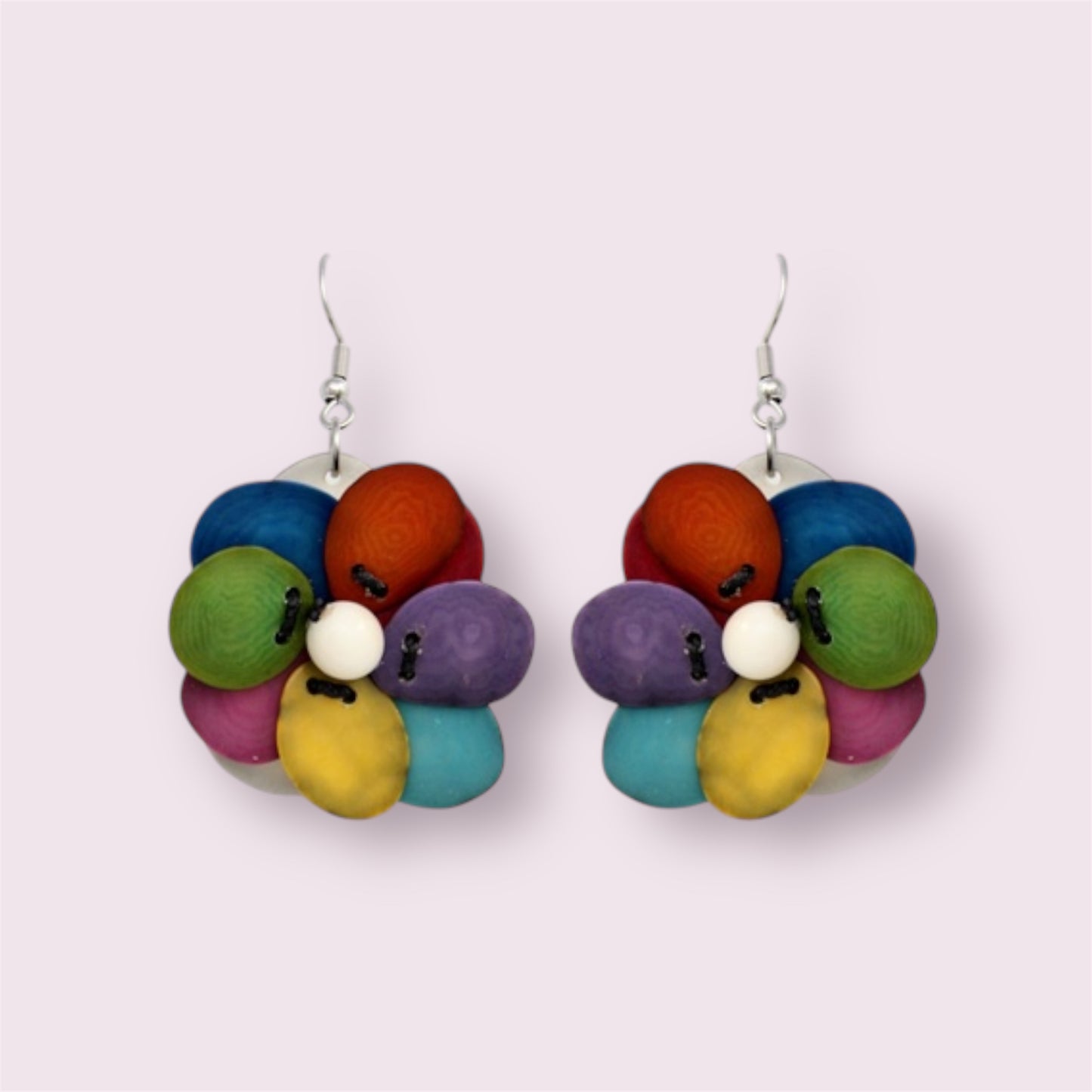 Tagua Flower Earrings