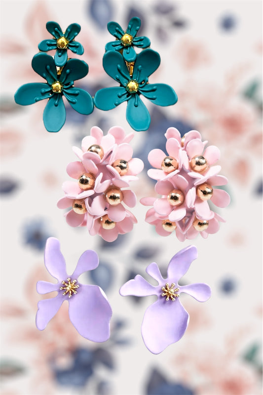 Petal Bloom Flower Earrings