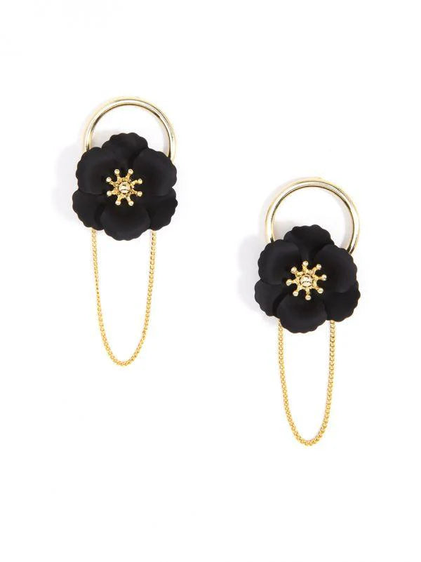 Radiant Dusk Floral Earrings