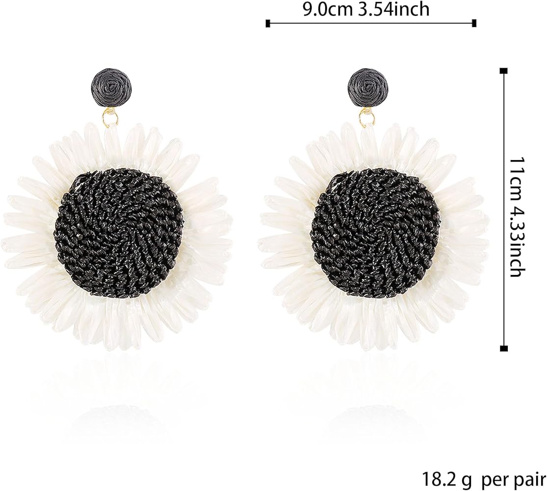 Sunflower Satin Earrings