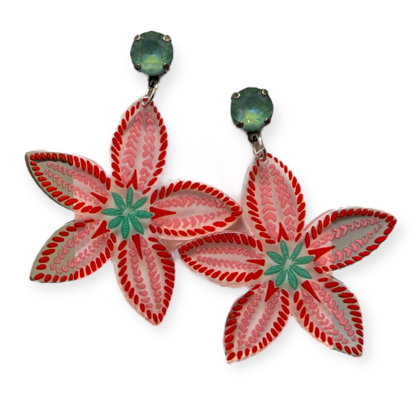 Tropic Crystal Flower Earrings