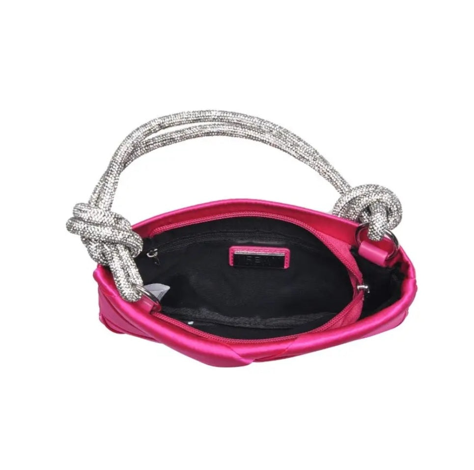 Pink Valkyrie Elegant Evening Bag Crystal Handel