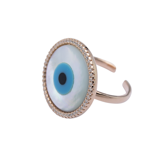 Rose Gold Eye Ring