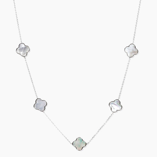 Lucky Clover Mother of Pearl Necklace