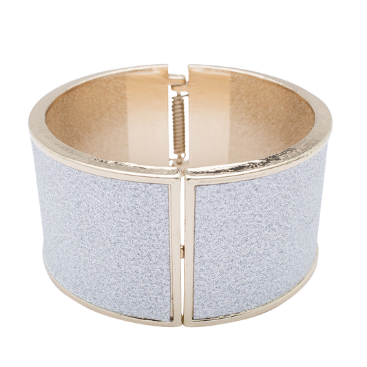 Shimmer Silver & Gold Cuff Bracelet