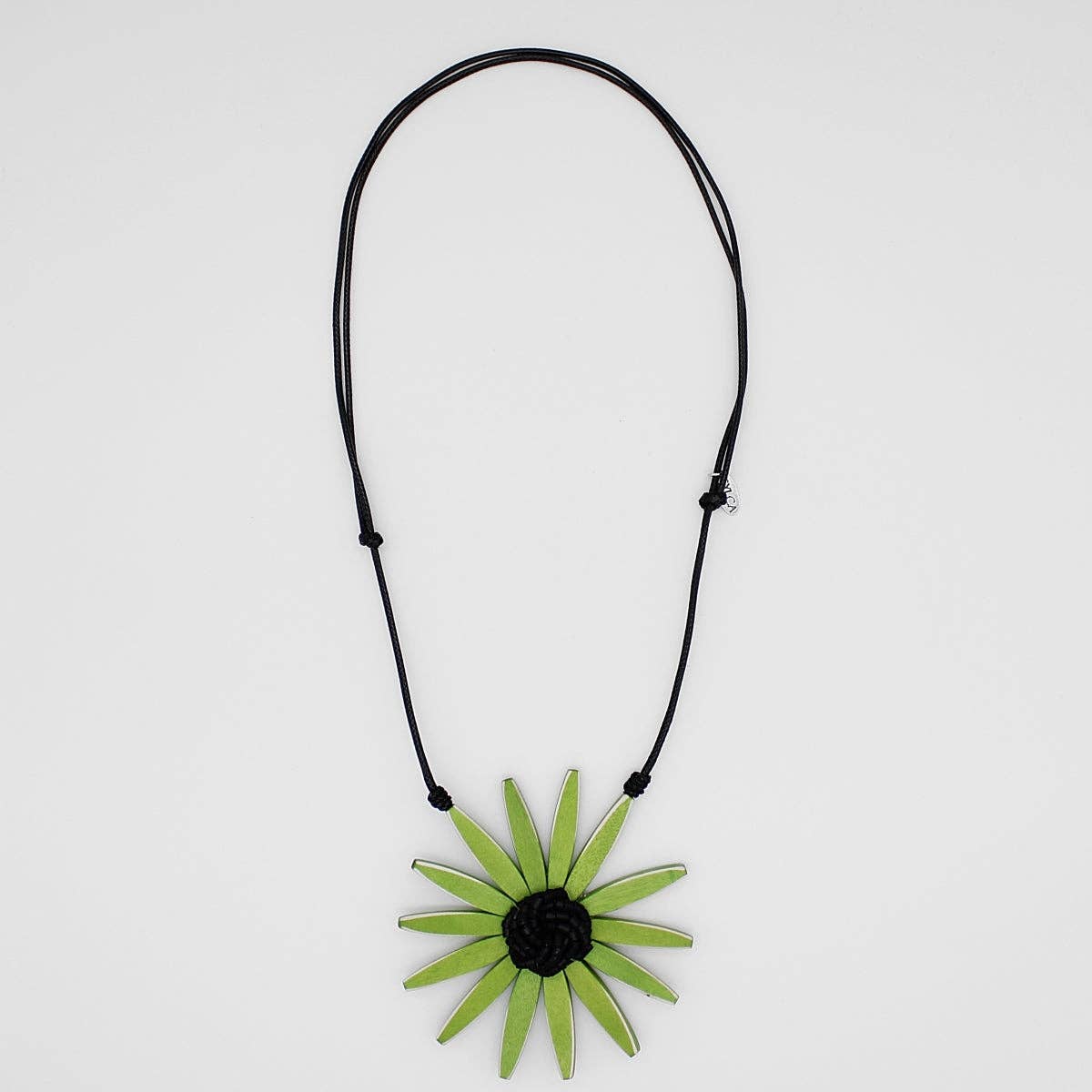 Green Amaya Flower Statement Necklace