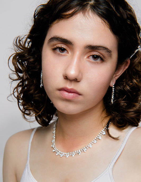 Princess Rhinestone Collar Crystal Necklace