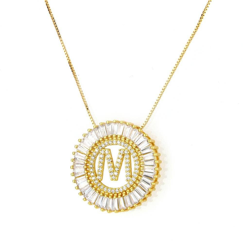 Monogram A Original Radiant Initial Necklace