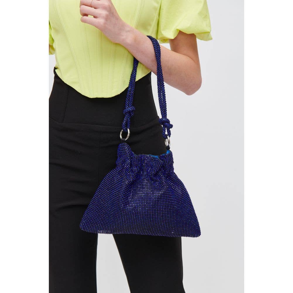Cobalt Blue Larissa Evening Bag | Rhinestone Shoulder Bag | She She's Closet