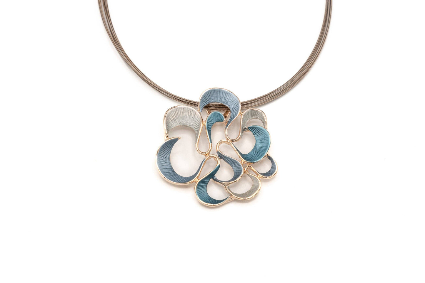 Abstract Flower Necklace | Unique Designer Jewelry | She She's Closet