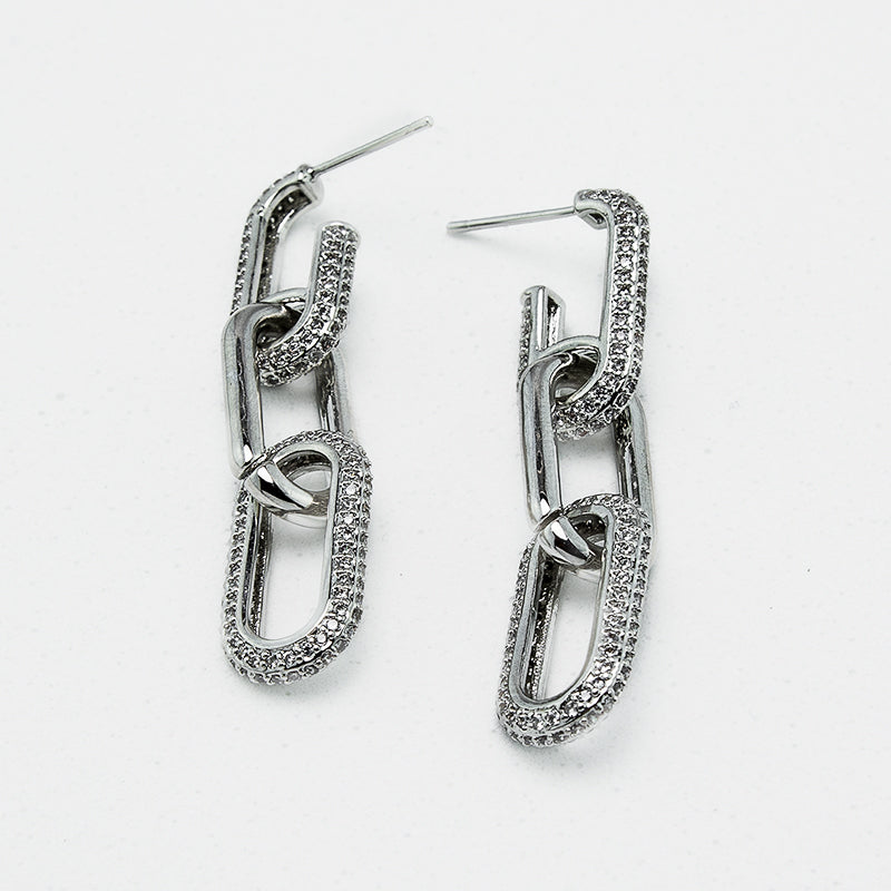 Paperclip Chain Earrings