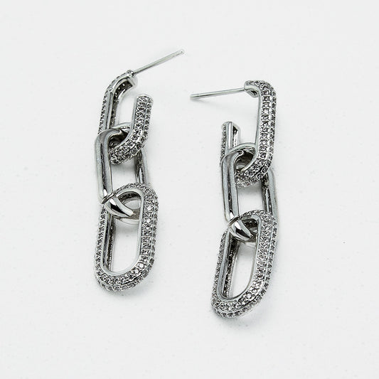 Paperclip Chain Earrings