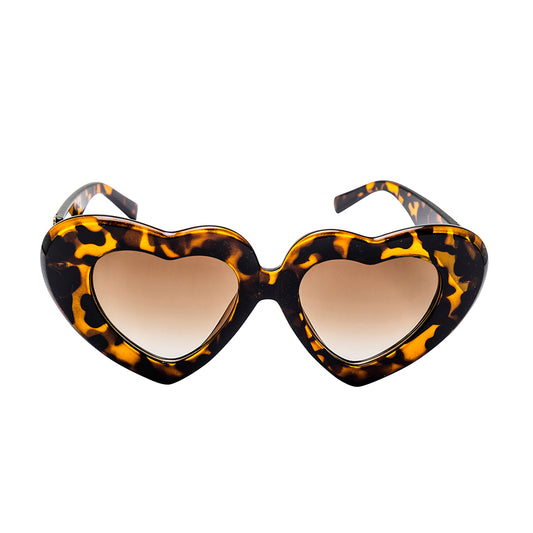 Heart On Fire Sunglasses Tortoiseshell