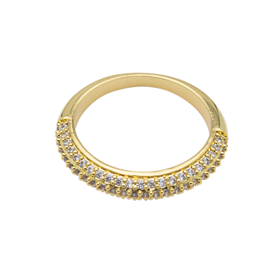Gold Ring Crystal Stones