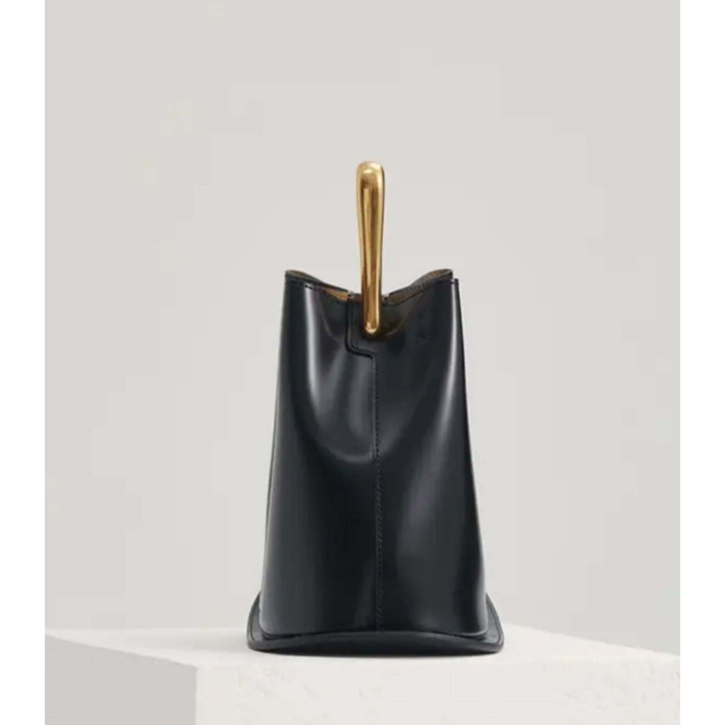 Ozzy Black Leather Gold Limited Edition Handbag
