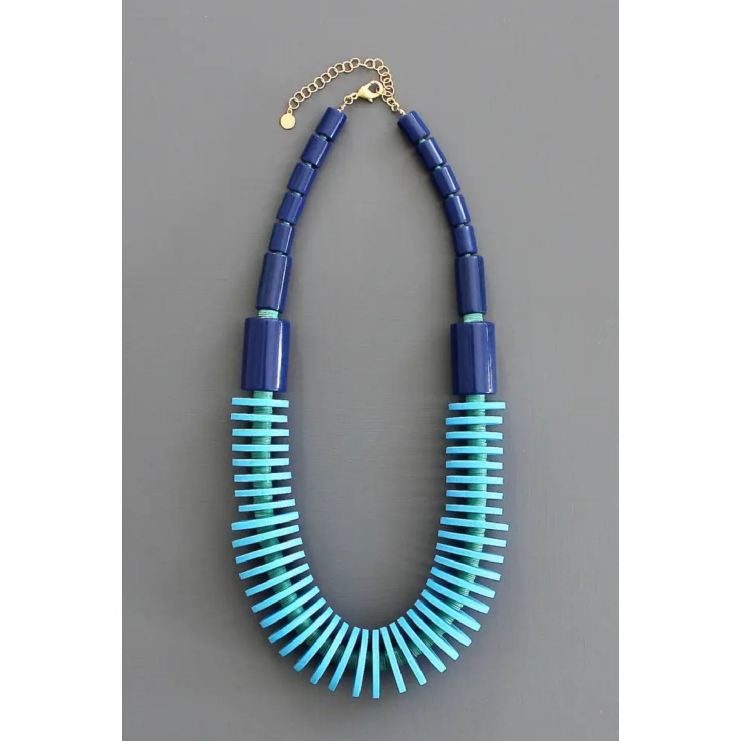 Blue Capri Chunky Necklace