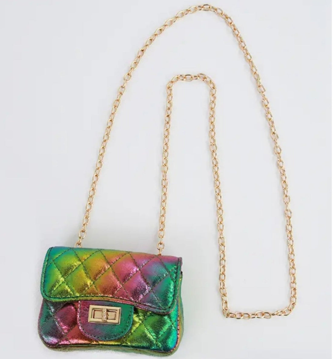 Girls Metallic Crossbody Handbag: A Stylish Blend of Color and Functionality