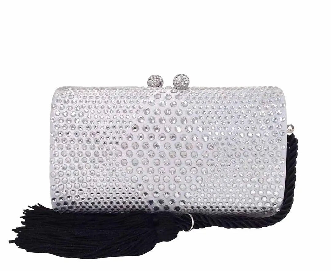 Tassel Crystal Clutch