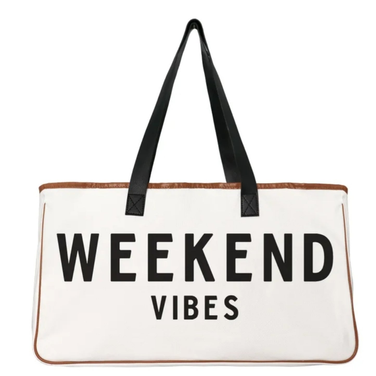 Weekend Vibe Canvas Tote