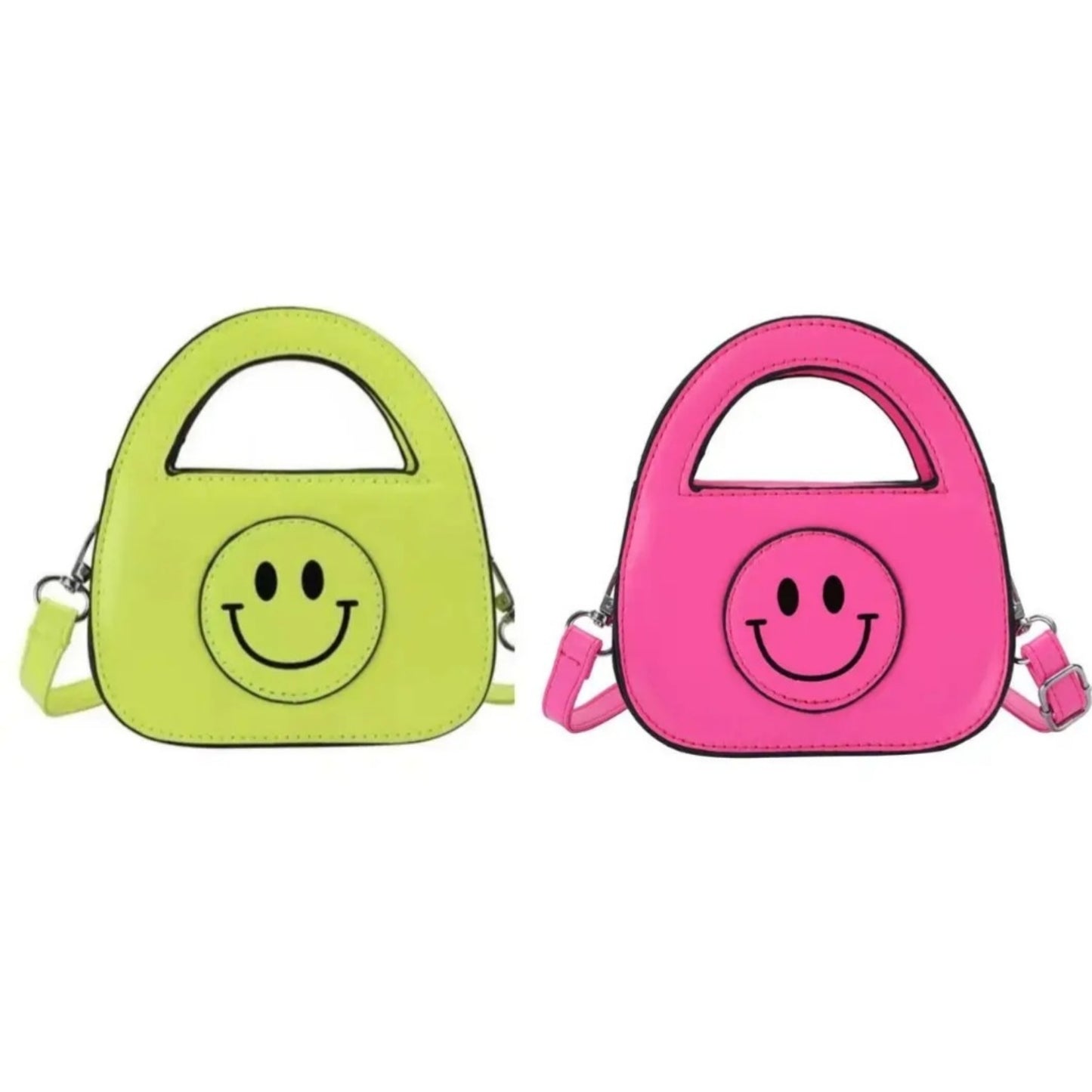 Smiley Face Girls Crossbody Handbag