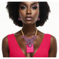 Vibrant Striped Necklace & Earring Set